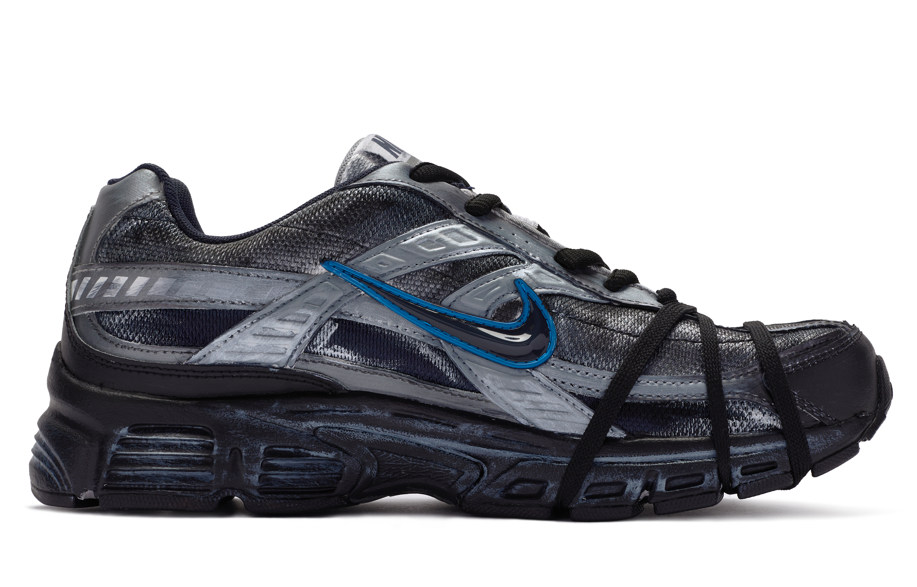 Order 나이키 이니시에이터 '실버 블랙 블루' 커스텀 슈즈 394055-101(TeamR-男款银翼杀手)