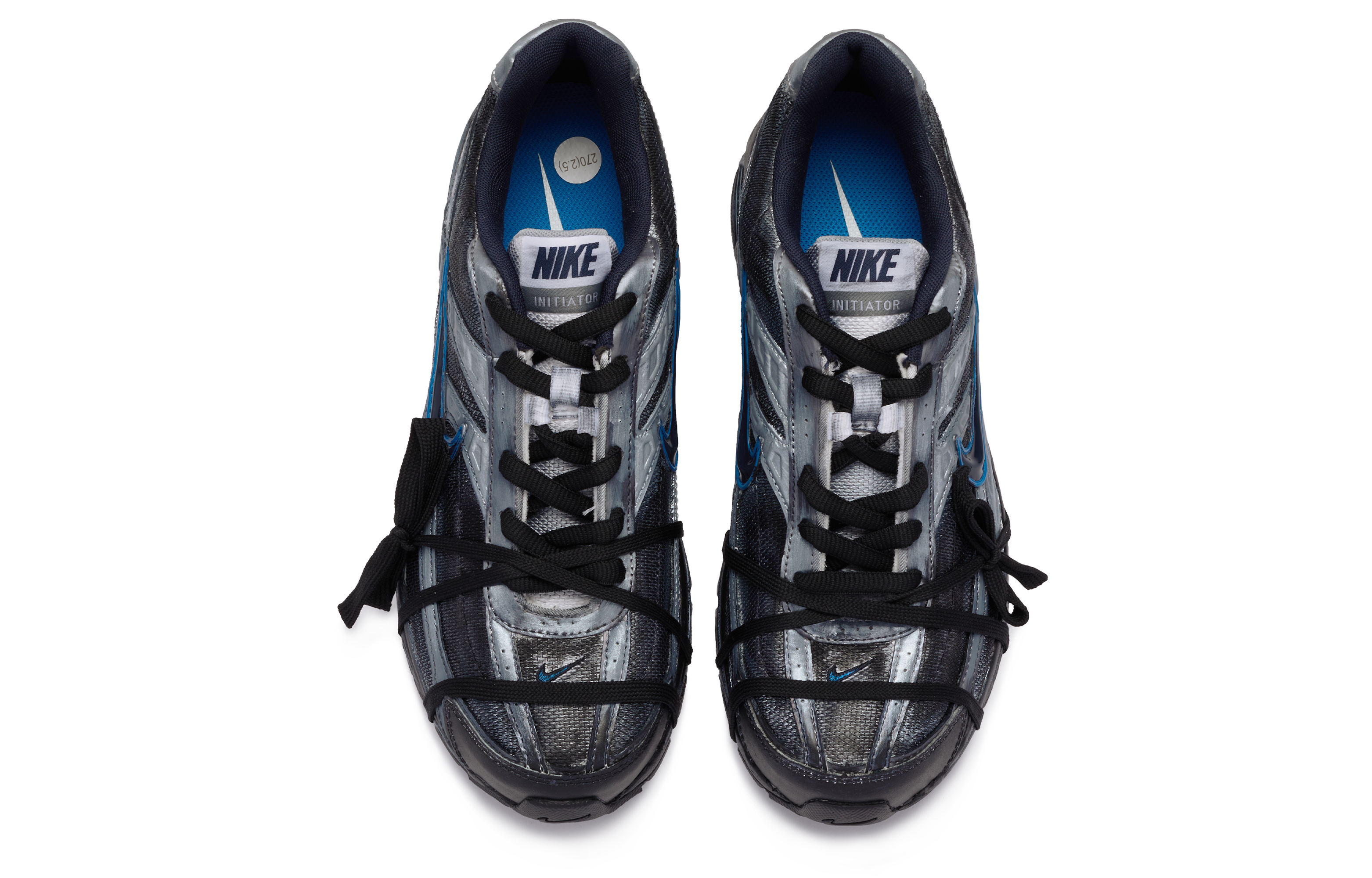 Shop 나이키 이니시에이터 '실버 블랙 블루' 커스텀 슈즈 394055-101(TeamR-男款银翼杀手)