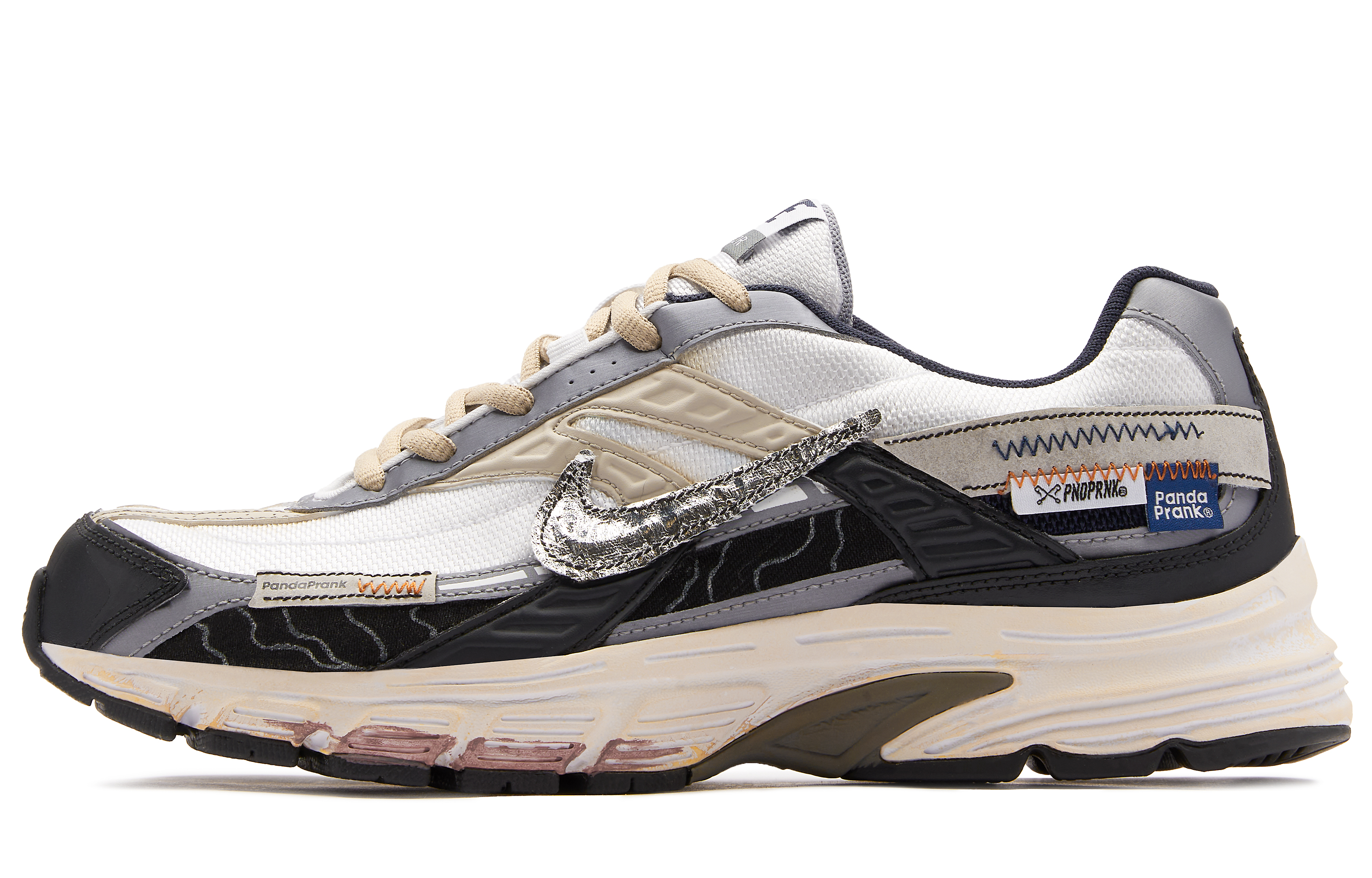 Order [Sepatu Kustom] Nike Initiator 'Putih Hitam' 394055-101(TeamH-男款暗影S-BOX)