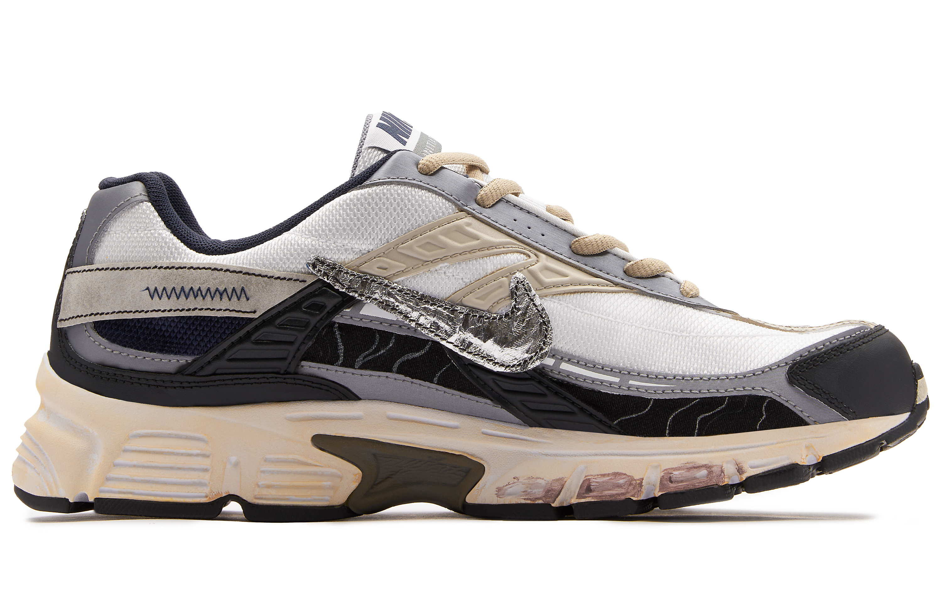 Lookbook [Sepatu Kustom] Nike Initiator 'Putih Hitam' 394055-101(TeamH-男款暗影S-BOX)