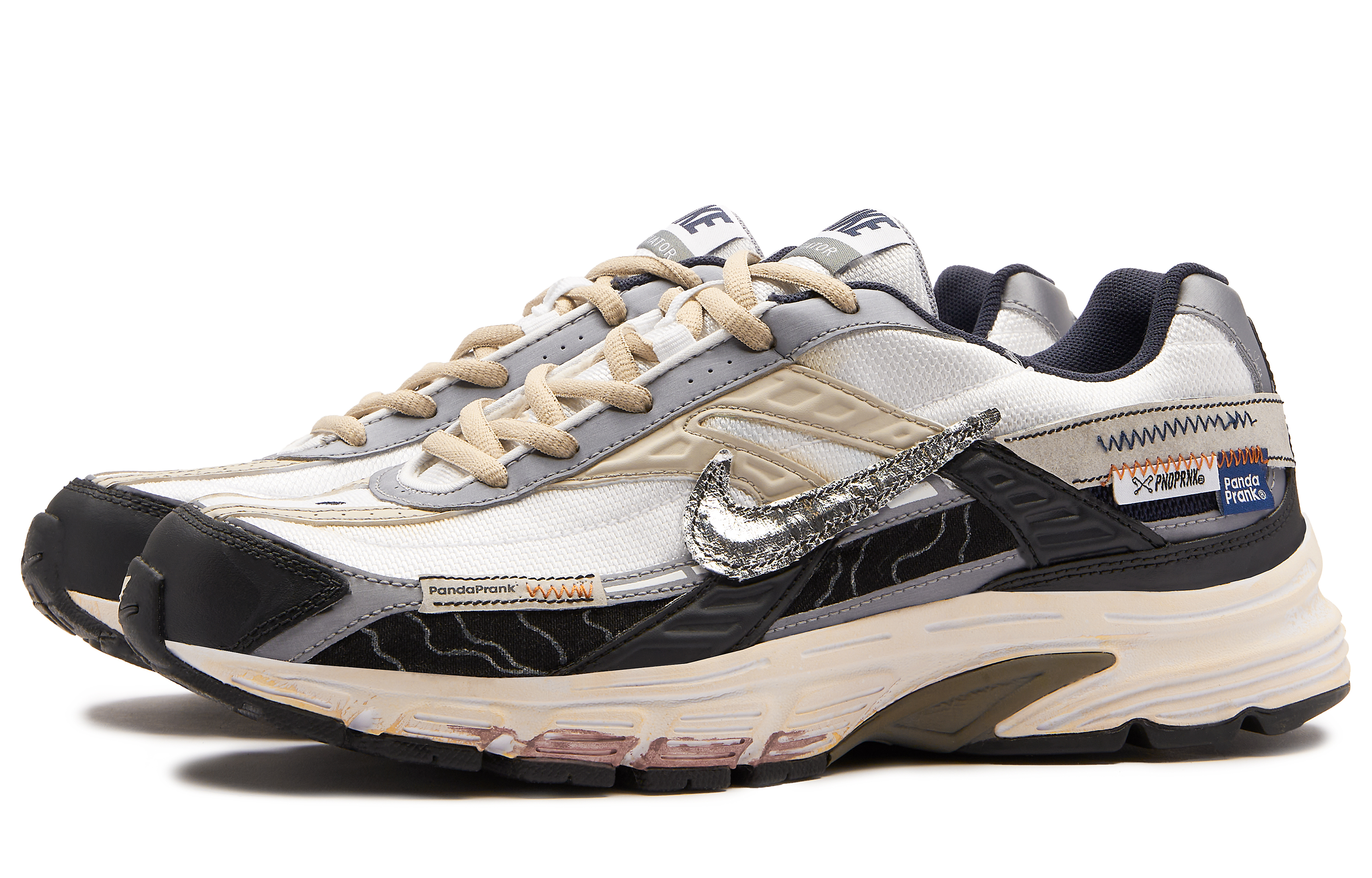 Shop [Sepatu Kustom] Nike Initiator 'Putih Hitam' 394055-101(TeamH-男款暗影S-BOX)