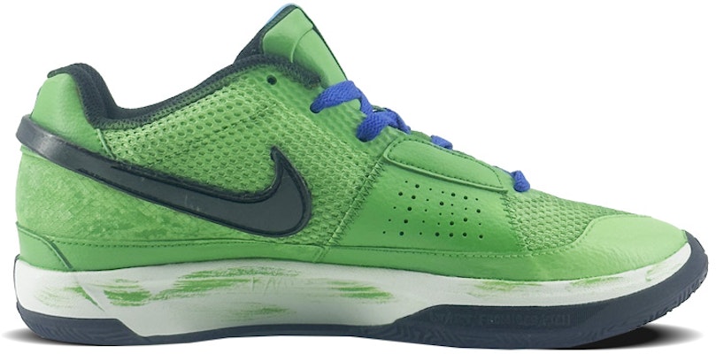 【自訂球鞋】Nike Ja 1 莫蘭特1代“BBQ”EP 小丑綠 腰王 塗鴉 街頭 舒適百搭 低筒籃球鞋 男款 黑綠 Order 【自訂球鞋】Nike Ja 1 莫蘭特1代“BBQ”EP 小丑綠 腰王 塗鴉 街頭 舒適百搭 低筒籃球鞋 男款 黑綠