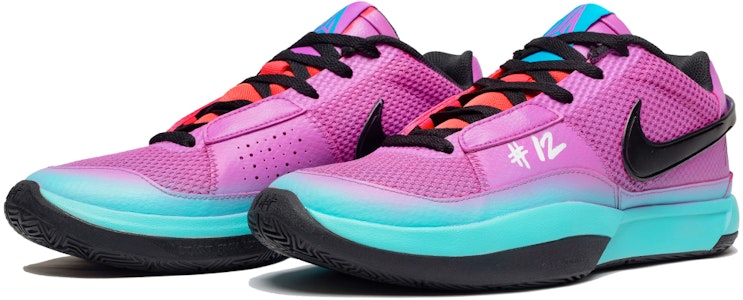 【客製化球鞋】Nike Ja 1 莫蘭特1代 彈性反彈 邁阿密 南海岸配色 防滑耐磨透氣 低筒 籃球鞋 男女同款 紫藍 Lookbook 【客製化球鞋】Nike Ja 1 莫蘭特1代 彈性反彈 邁阿密 南海岸配色 防滑耐磨透氣 低筒 籃球鞋 男女同款 紫藍