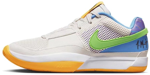 【客製化球鞋】Nike Ja 1 莫蘭特1代 Trivia'EP 通緝令 塗鴉 時尚 防滑 低筒 籃球鞋 男款 灰黃藍 Details for 【客製化球鞋】Nike Ja 1 莫蘭特1代 Trivia'EP 通緝令 塗鴉 時尚 防滑 低筒 籃球鞋 男款 灰黃藍