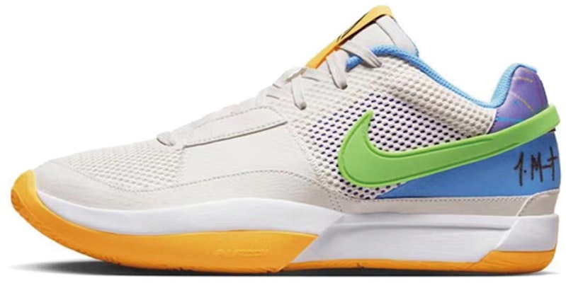 【客製化球鞋】Nike Ja 1 莫蘭特1代 Trivia'EP 通緝令 塗鴉 時尚 防滑 低筒 籃球鞋 男款 灰黃藍 Details for 【客製化球鞋】Nike Ja 1 莫蘭特1代 Trivia'EP 通緝令 塗鴉 時尚 防滑 低筒 籃球鞋 男款 灰黃藍