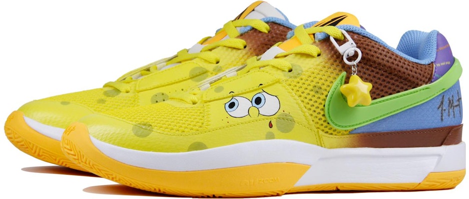 【客製化球鞋】 Nike Ja 1 莫蘭特1代 ‘Trivia‘EP 海綿 星星 漸變 耐磨 低筒 籃球鞋 男款 黃棕 Lookbook 【客製化球鞋】 Nike Ja 1 莫蘭特1代 ‘Trivia‘EP 海綿 星星 漸變 耐磨 低筒 籃球鞋 男款 黃棕