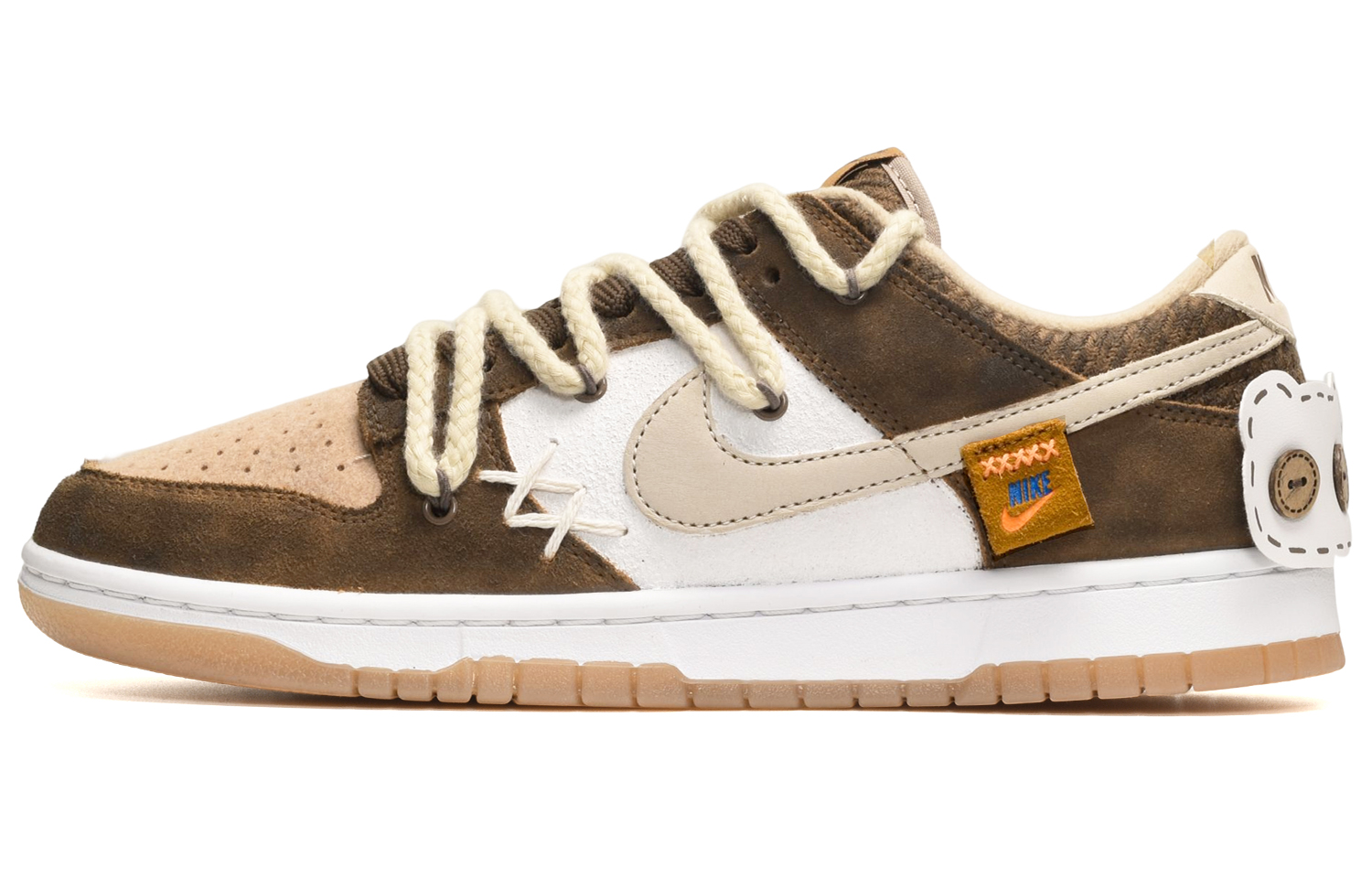 Buy ナイキ カシナ ダンク 白茶バレンタイン (Nike Kasina Dunk 白茶バレンタイン) DZ5350-288(TeamE-男款扣子眼小熊白棕BOX)