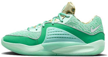 ナイキ KD16 カスタム「墨飛沫緑黒」 DV2916-301(Team273-FMVP) Sizing ナイキ KD16 カスタム「墨飛沫緑黒」 DV2916-301(Team273-FMVP)