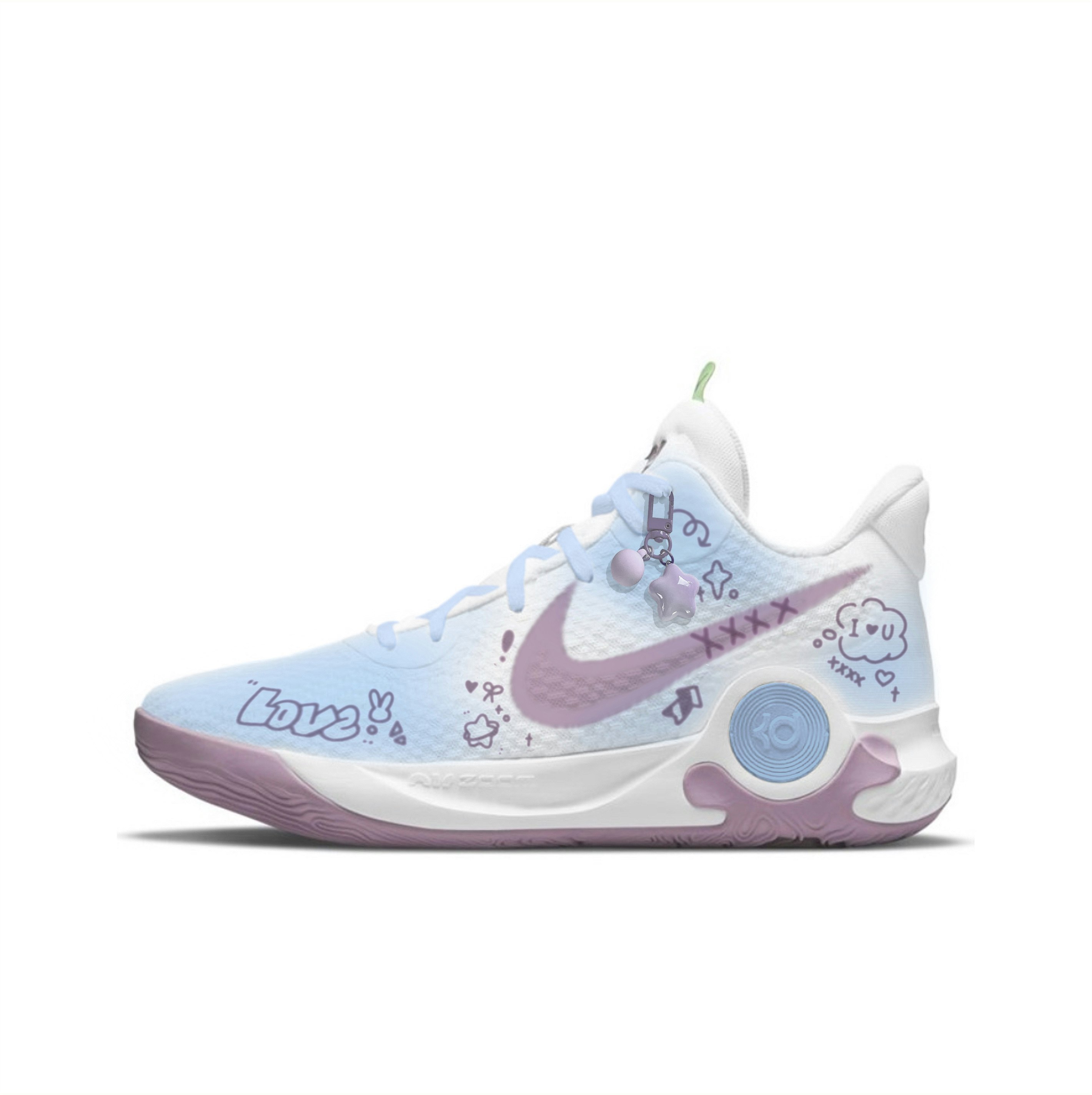 custom-shoes-nike-kd-trey-5-blue-purple-comic-doodle