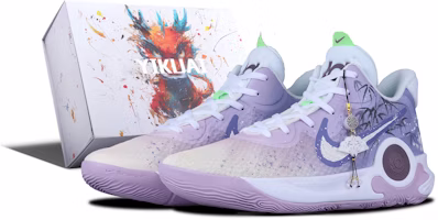 ナイキ KD Trey 5 IX '竹ホワイトパープル' カスタムシューズ DJ6922-100(Team28-竹意BOX) Buy ナイキ KD Trey 5 IX '竹ホワイトパープル' カスタムシューズ DJ6922-100(Team28-竹意BOX)