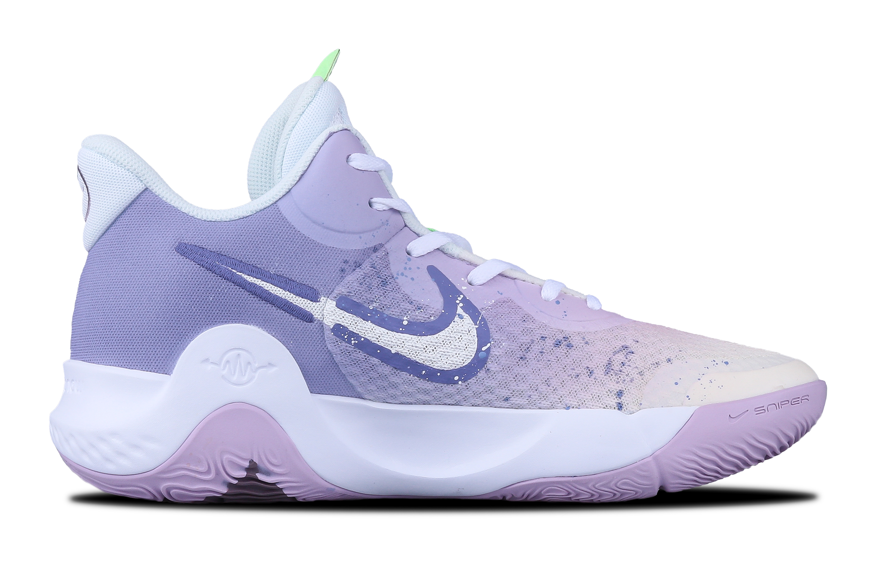Lookbook 【訂製球鞋】 Nike KD Trey 5 IX 竹意 精美特殊禮盒 台灣風潮 噴繪 減震防滑耐磨 低筒 復古籃球鞋 男款 白紫色