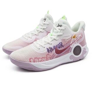【訂製球鞋】Nike KD Trey 5 IX仿生玫瑰字母塗鴉 戶外運動潮流百搭緩震防滑耐磨中筒 復古籃球鞋男款 粉紫 Shop 【訂製球鞋】Nike KD Trey 5 IX仿生玫瑰字母塗鴉 戶外運動潮流百搭緩震防滑耐磨中筒 復古籃球鞋男款 粉紫