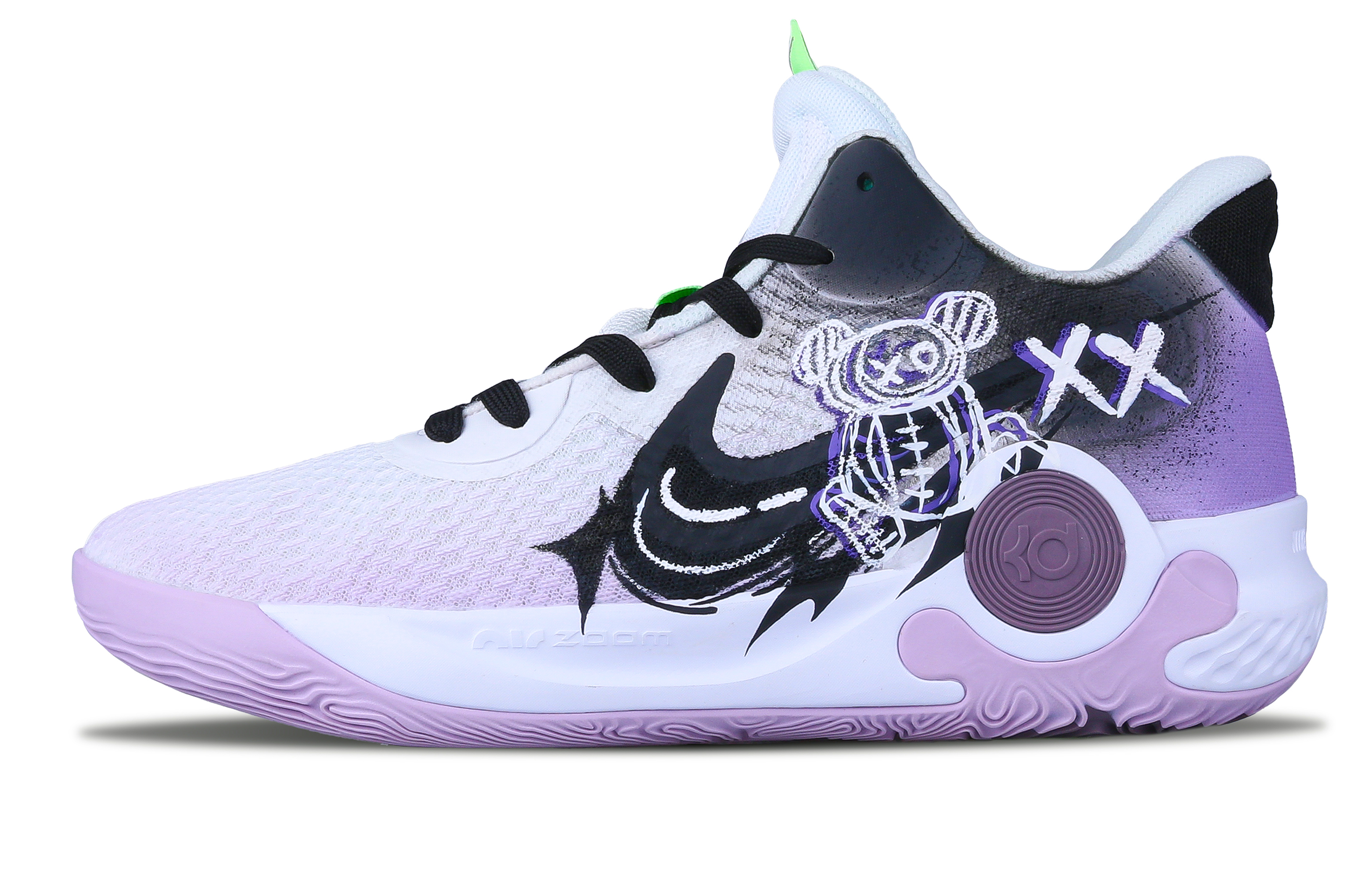 Buy [Zapatillas Personalizadas] Nike KD Trey 5 IX 'Negro Morado Graffiti' DJ6922-100（Team215-乐动城市）
