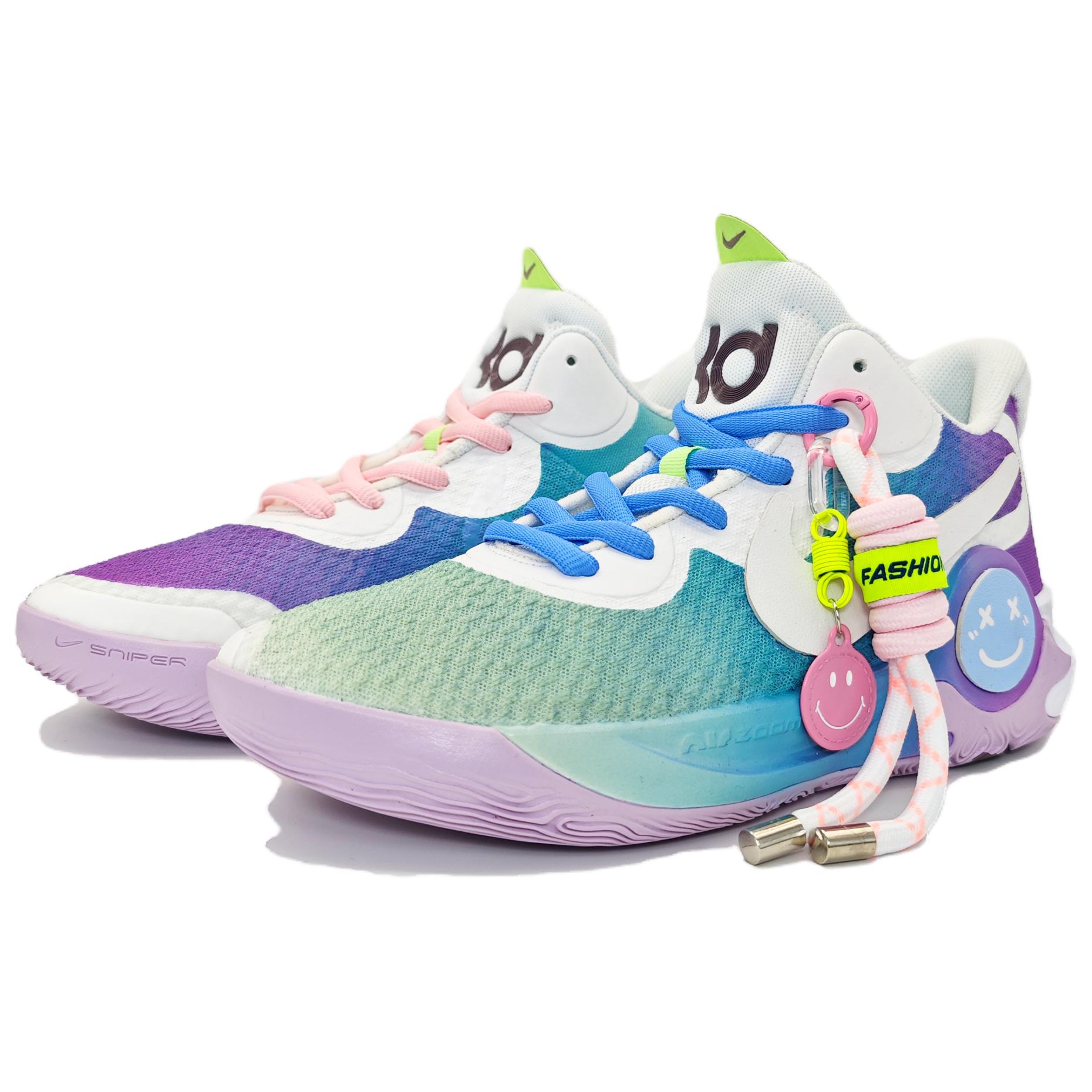 Shop [Zapatillas Personalizadas] Nike KD Trey 5 IX 'Azul Morado' DJ6922-100（Team66-冰魄蓝紫渐变鸳鸯）