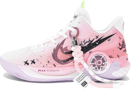 【定制鞋款】耐克 KD Trey 5 IX "乳腺癌涂鸦粉" 运动鞋 DJ6922-100(Team204-乳腺癌) Order 【定制鞋款】耐克 KD Trey 5 IX "乳腺癌涂鸦粉" 运动鞋 DJ6922-100(Team204-乳腺癌)