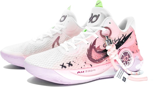 【定制鞋款】耐克 KD Trey 5 IX "乳腺癌涂鸦粉" 运动鞋 DJ6922-100(Team204-乳腺癌) Shop 【定制鞋款】耐克 KD Trey 5 IX "乳腺癌涂鸦粉" 运动鞋 DJ6922-100(Team204-乳腺癌)