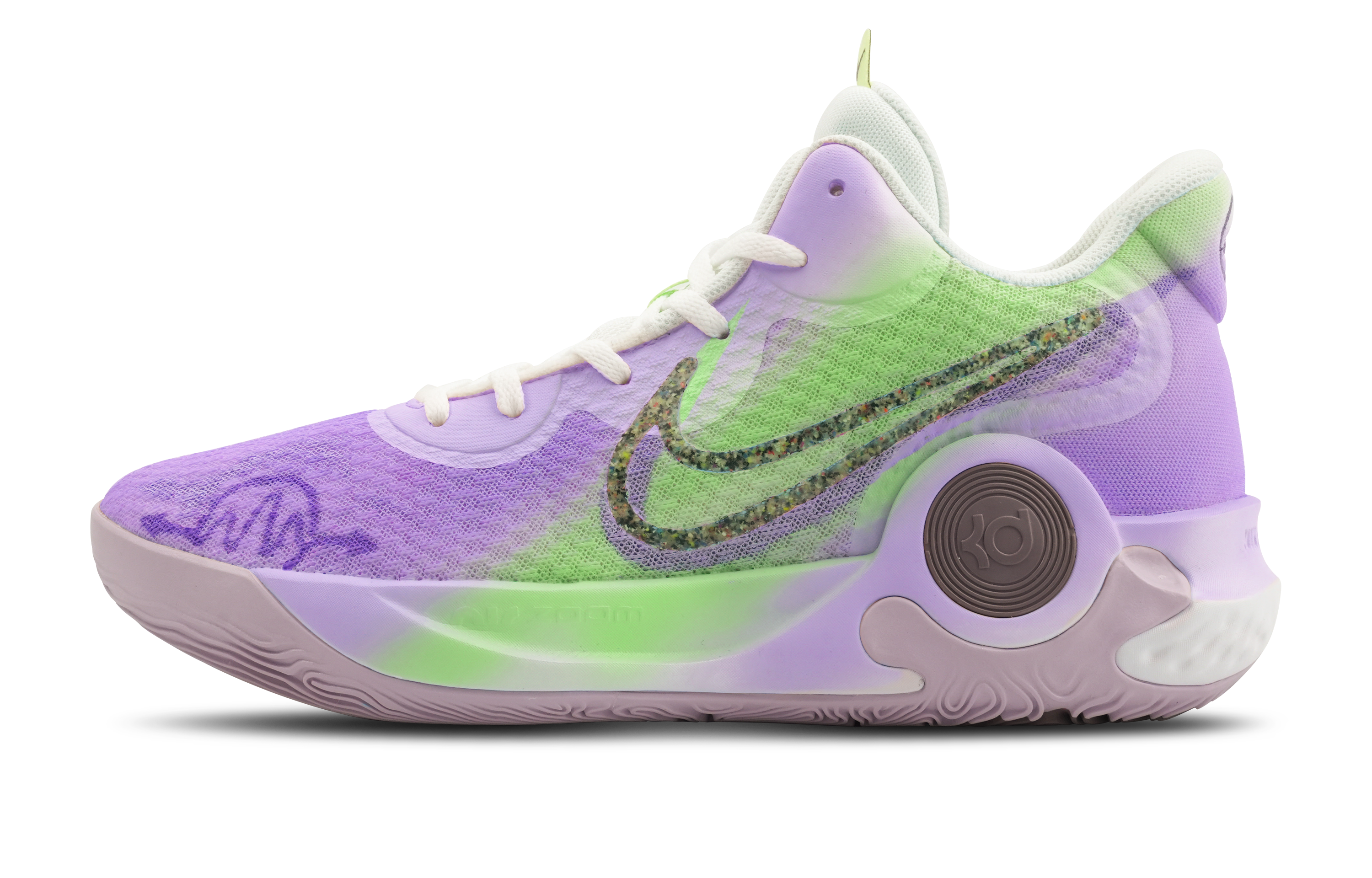 Order [Sneakers Custom] Nike KD Trey 5 IX 'Dopamin Gradien Grafiti Ungu-Hijau' DJ6922-100(Team162-薰衣草)