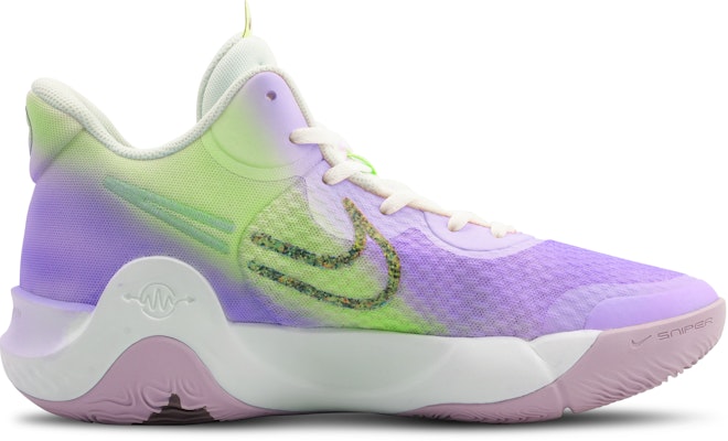 【訂製球鞋】 Nike KD Trey 5 IX 多巴胺 漸變 撞色 塗鴉 減震防滑耐磨 中筒 復古籃球鞋 男女款 紫綠 Lookbook 【訂製球鞋】 Nike KD Trey 5 IX 多巴胺 漸變 撞色 塗鴉 減震防滑耐磨 中筒 復古籃球鞋 男女款 紫綠