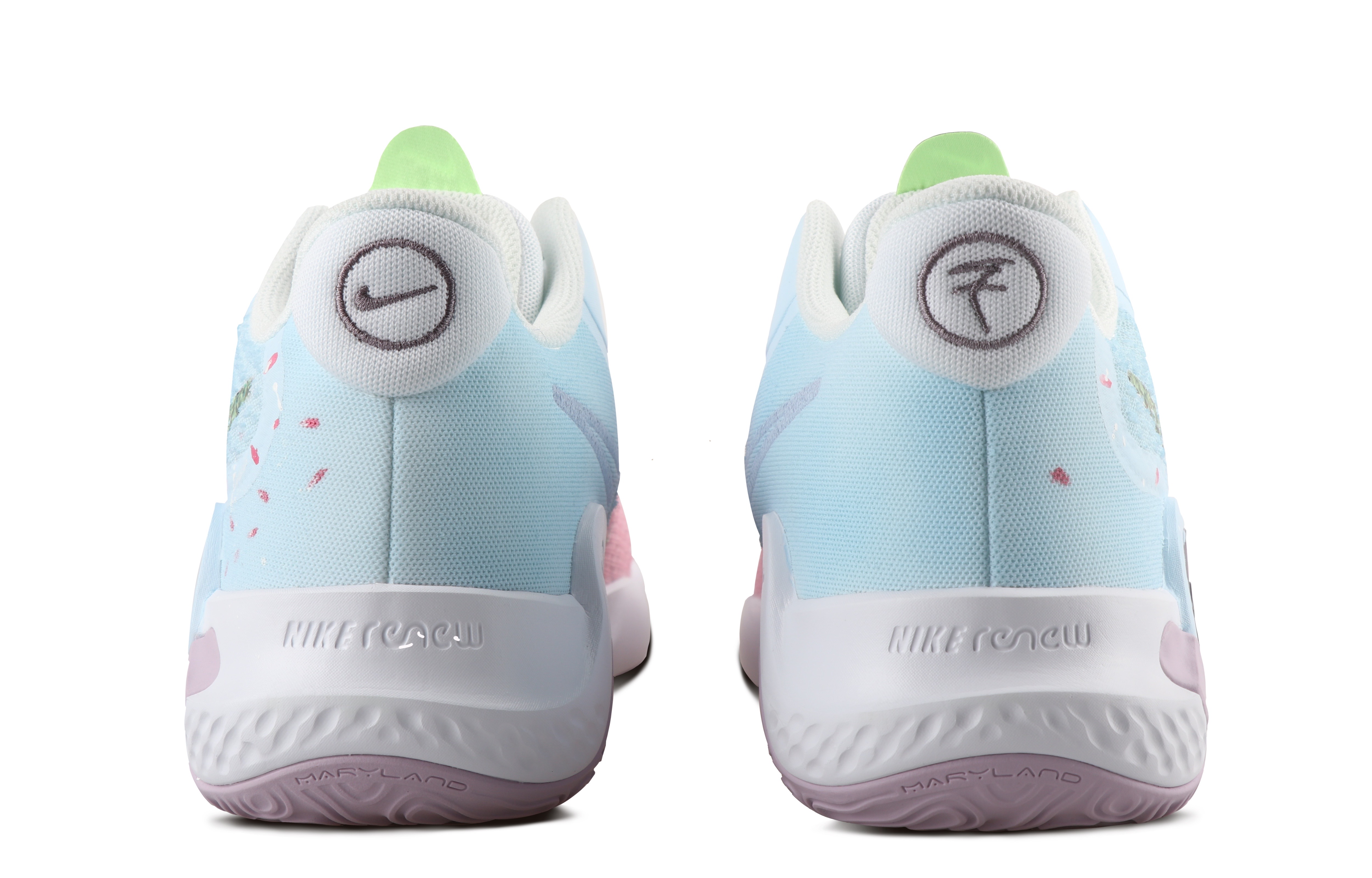 Shop [定制鞋] 耐克 KD Trey 5 IX '渐变樱花蓝粉' DJ6922-100(TeamSix-男女款-樱花蓝粉渐变)