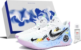 【客製化球鞋】Nike KD Trey 5 IX 趣味塗鴉 夏日心動街頭塗鴉 特別鞋盒 緩震防滑耐磨 低筒 復古籃球鞋 男款 冰藍色 Buy 【客製化球鞋】Nike KD Trey 5 IX 趣味塗鴉 夏日心動街頭塗鴉 特別鞋盒 緩震防滑耐磨 低筒 復古籃球鞋 男款 冰藍色