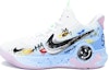 Order 【客製化球鞋】Nike KD Trey 5 IX 趣味塗鴉 夏日心動街頭塗鴉 特別鞋盒 緩震防滑耐磨 低筒 復古籃球鞋 男款 冰藍色