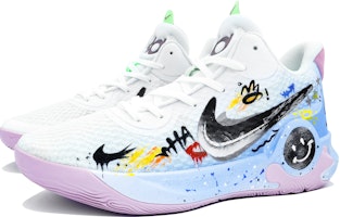 【客製化球鞋】Nike KD Trey 5 IX 趣味塗鴉 夏日心動街頭塗鴉 特別鞋盒 緩震防滑耐磨 低筒 復古籃球鞋 男款 冰藍色 Shop 【客製化球鞋】Nike KD Trey 5 IX 趣味塗鴉 夏日心動街頭塗鴉 特別鞋盒 緩震防滑耐磨 低筒 復古籃球鞋 男款 冰藍色