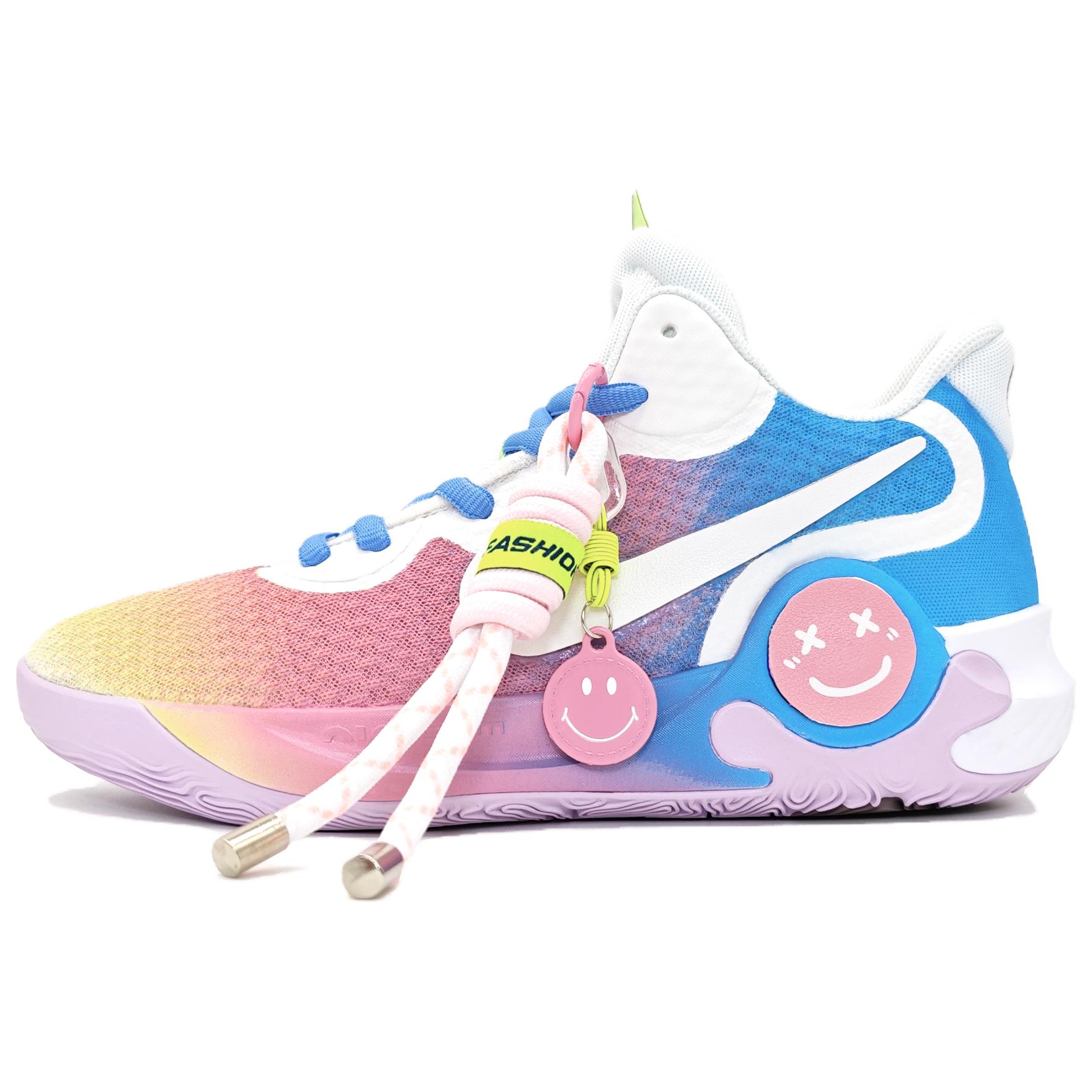 Order [Zapatos Personalizados] Nike KD Trey 5 IX 'Macaron Degradado Rosa-Azul' DJ6922-100（Team66-马卡龙渐变鸳鸯）