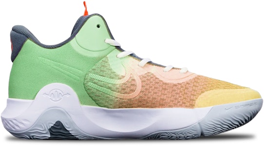 【訂製籃球鞋】Nike KD Trey 5 IX EP 杜蘭特 馬卡龍三色漸變噴繪 實戰 限量特殊鞋盒 中筒 籃球鞋 男女同款 橙綠 Order 【訂製籃球鞋】Nike KD Trey 5 IX EP 杜蘭特 馬卡龍三色漸變噴繪 實戰 限量特殊鞋盒 中筒 籃球鞋 男女同款 橙綠