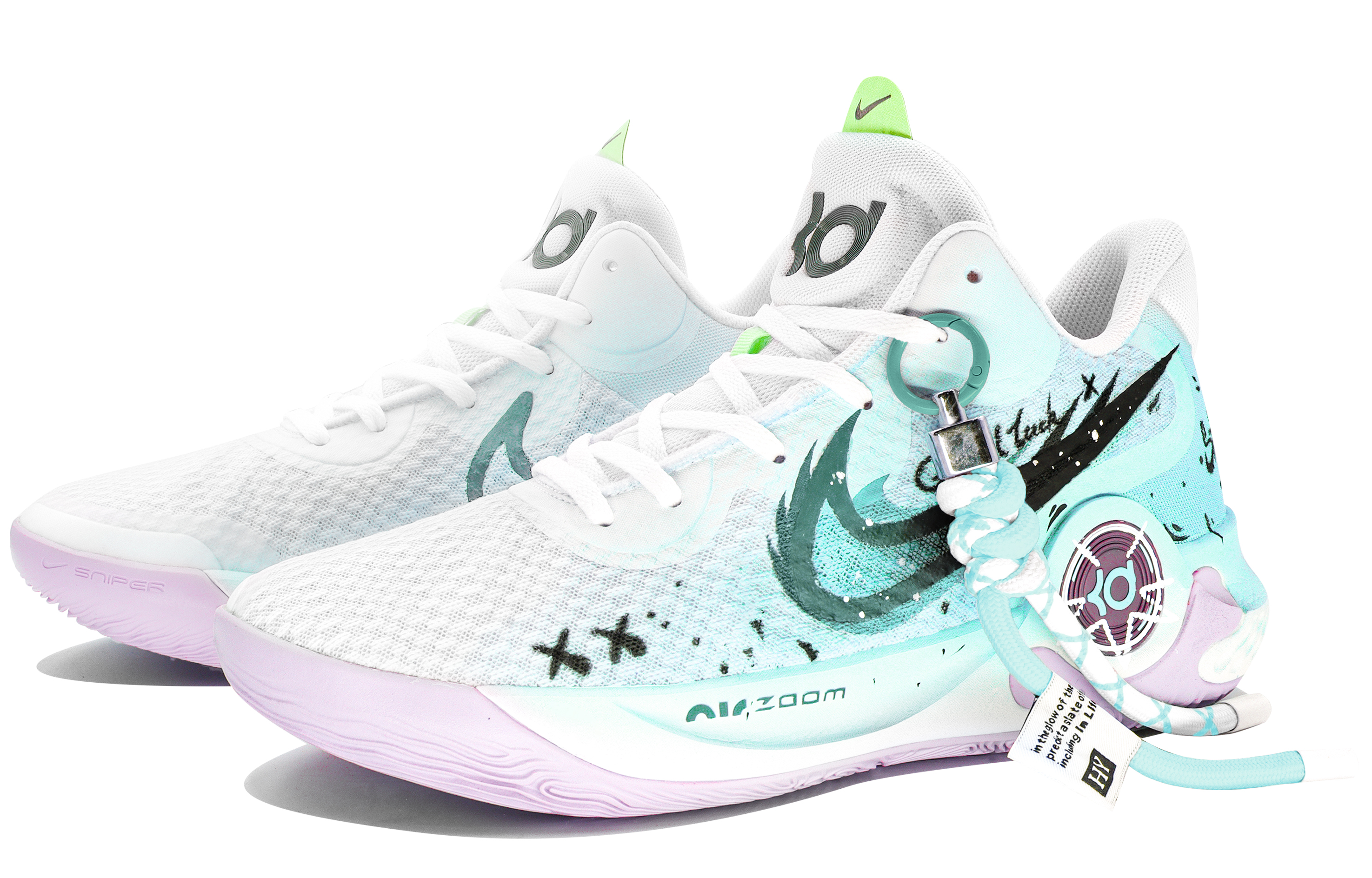 Shop 나이키 KD 트레이 5 IX '민트 맘바 520' (커스텀) DJ6922-100(Team204-薄荷曼波)