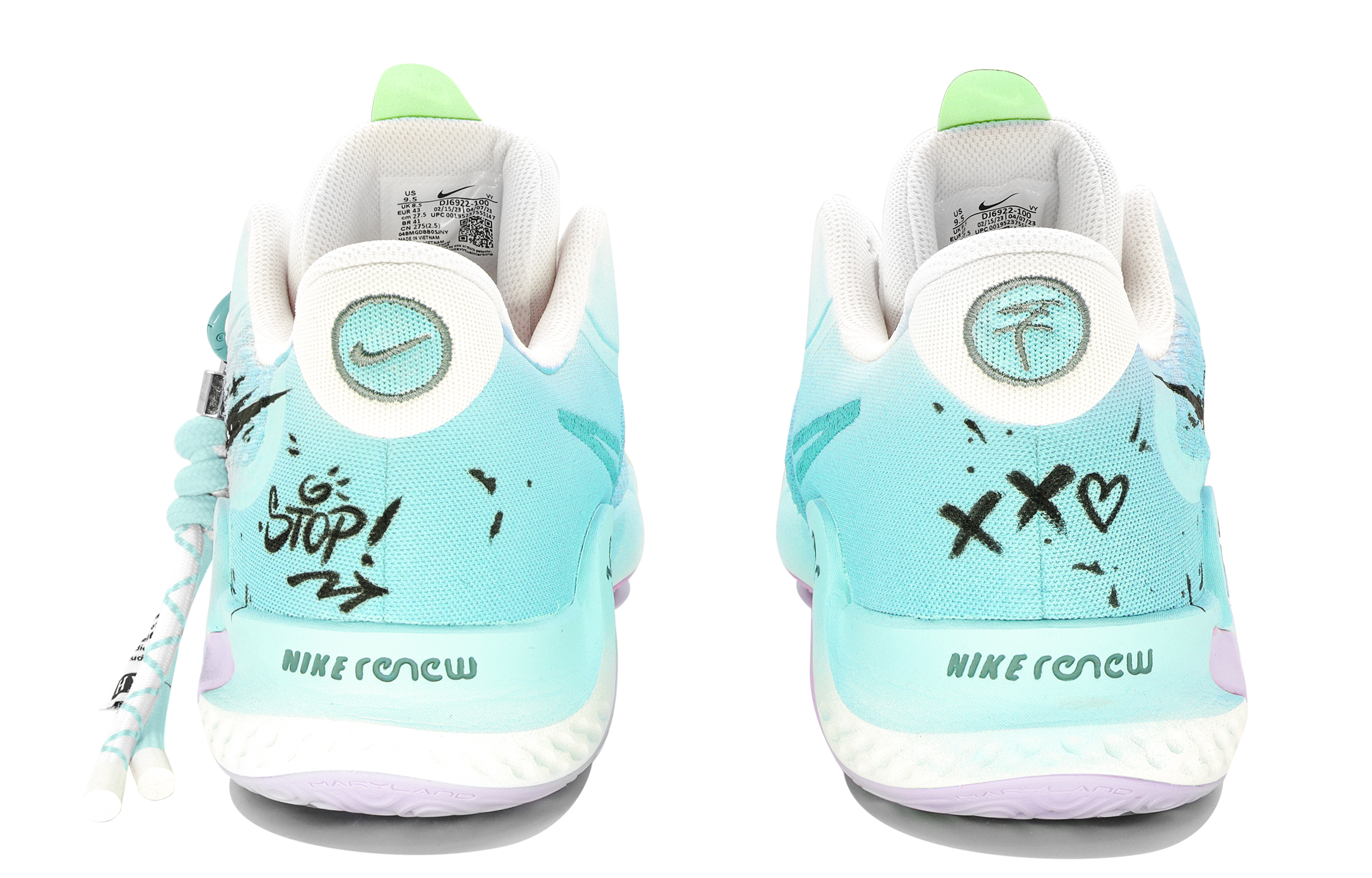 Purchase 나이키 KD 트레이 5 IX '민트 맘바 520' (커스텀) DJ6922-100(Team204-薄荷曼波)