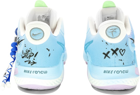 【訂製球鞋】Nike KD Trey 5 IX 月光奶藍 感動時刻 520 字母塗鴉 低筒 復古籃球鞋 男款 奶藍色 Purchase 【訂製球鞋】Nike KD Trey 5 IX 月光奶藍 感動時刻 520 字母塗鴉 低筒 復古籃球鞋 男款 奶藍色