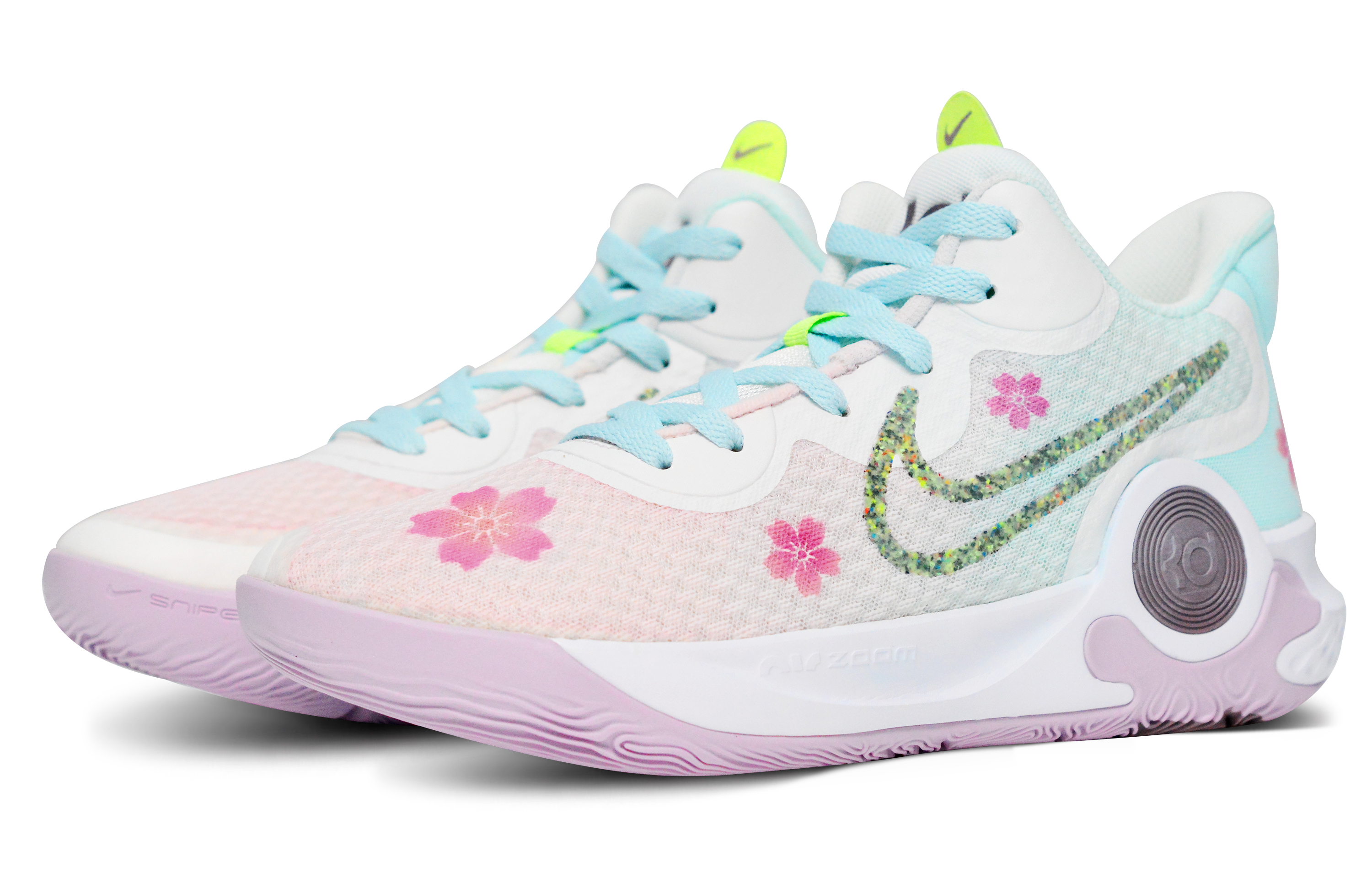 Lookbook 【定制鞋】耐克 KD Trey 5 IX '樱花渐变粉蓝' DJ6922-100(Team65-樱花渐变)