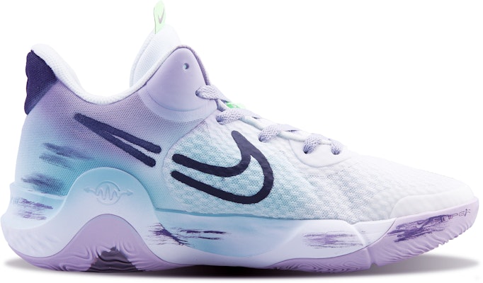 【定制鞋款】耐克 KD Trey 5 IX '烟紫涂鸦' DJ6922-100(Team215-烟花朵朵) Lookbook 【定制鞋款】耐克 KD Trey 5 IX '烟紫涂鸦' DJ6922-100(Team215-烟花朵朵)
