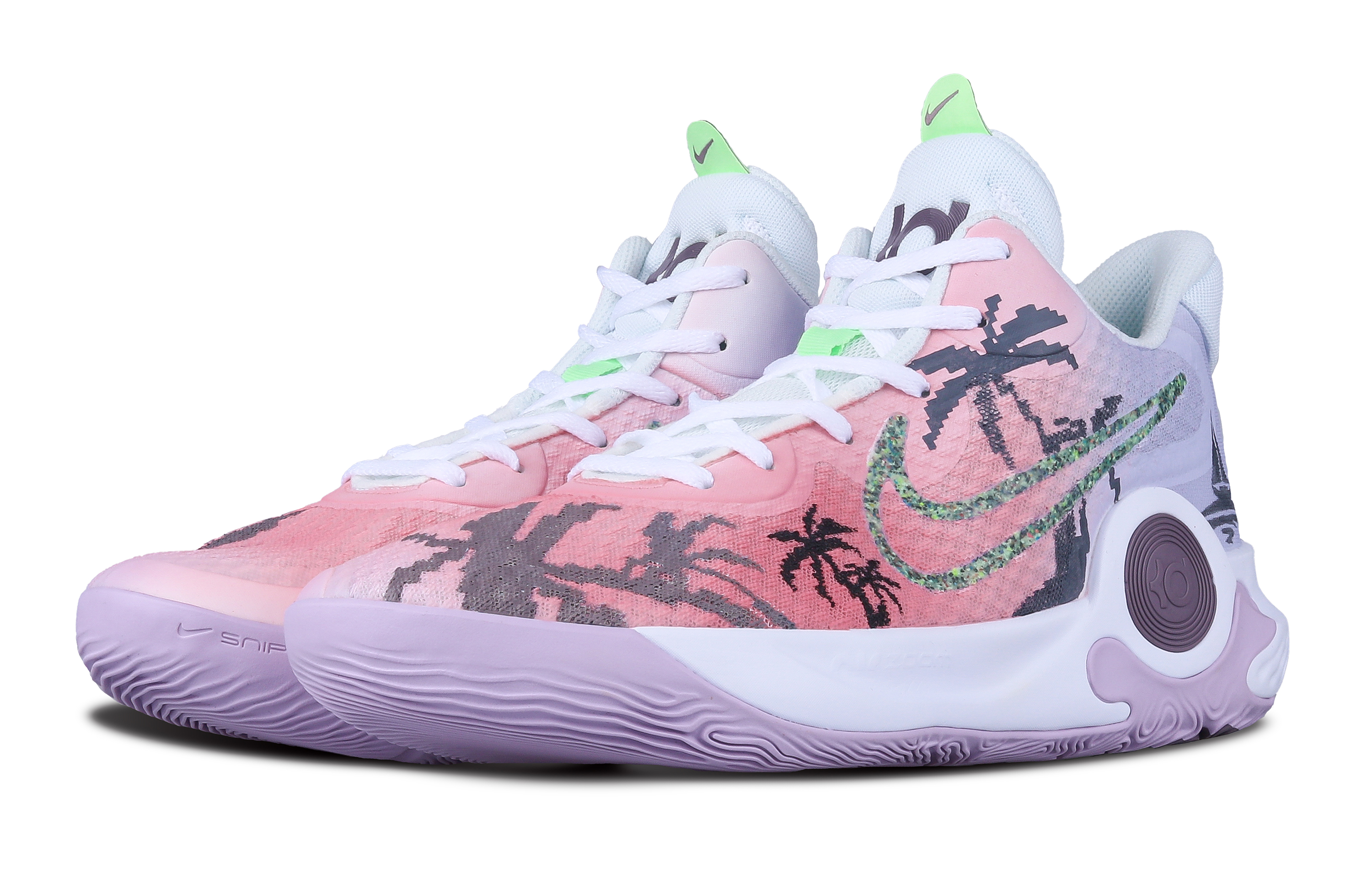 Shop [Sneaker Kustom] Nike KD Trey 5 IX 'Pink Purple West Coast' DJ6922-100(Team7-男女同款西海岸S-BOX)