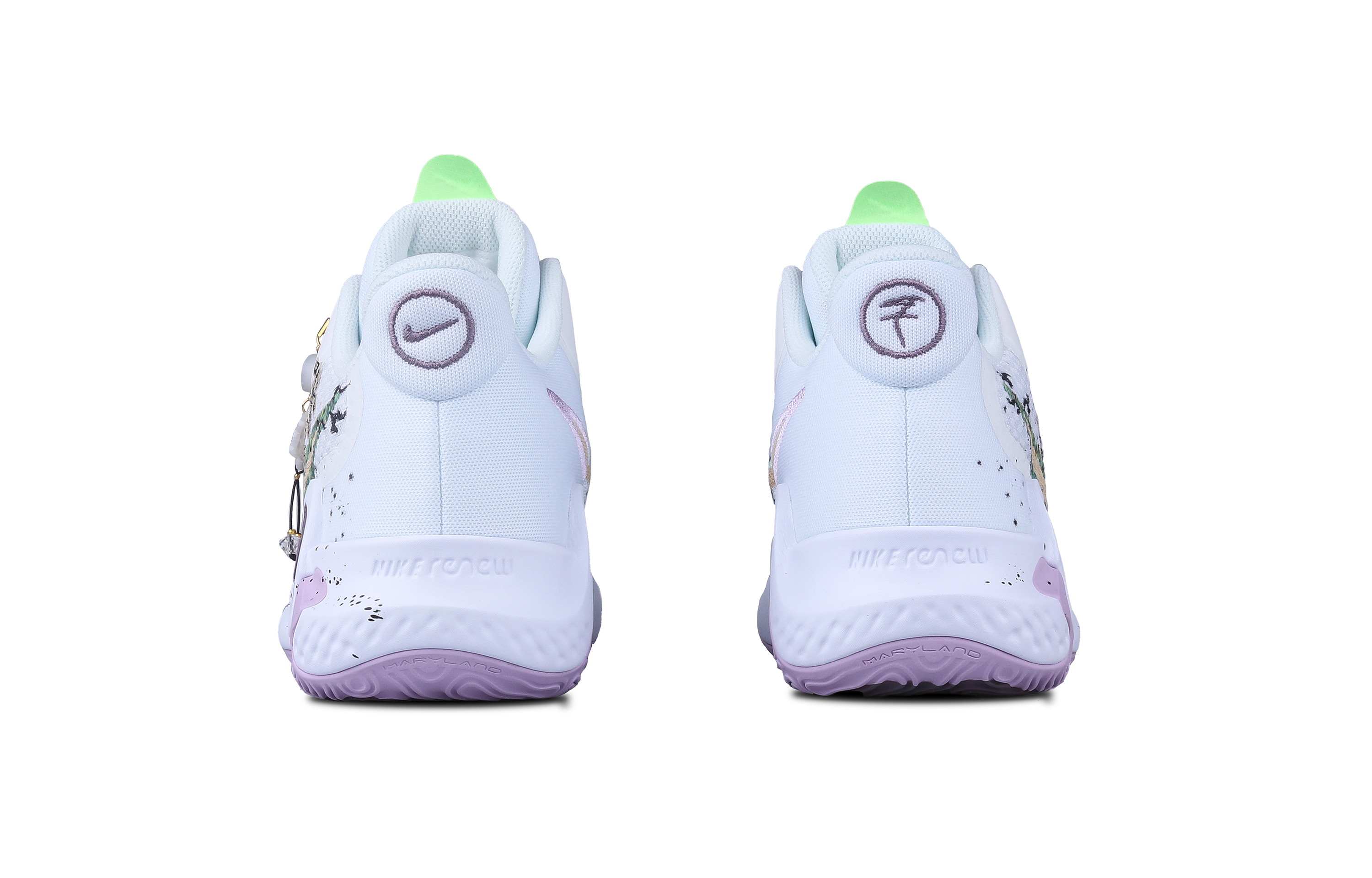 Purchase 나이키 KD 트레이 5 IX '화이트 퍼플 잉크 박스' (커스텀) DJ6922-100(Team28-南清BOX)