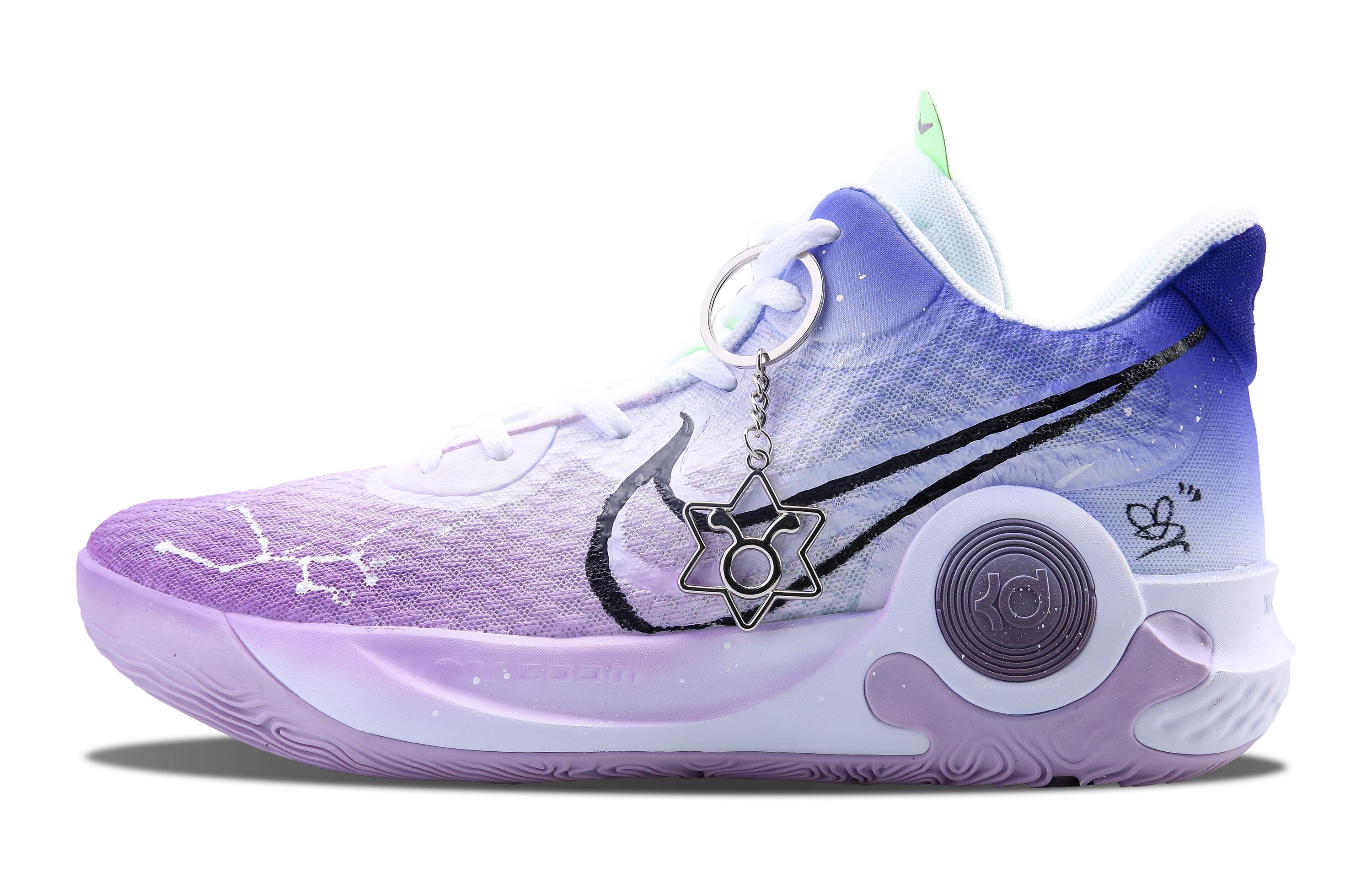 Order [Zapatillas Personalizadas] Nike KD Trey 5 IX 'Zodiac Morado Azul' DJ6922-100(Team7-男女同款若为君老SBOX）