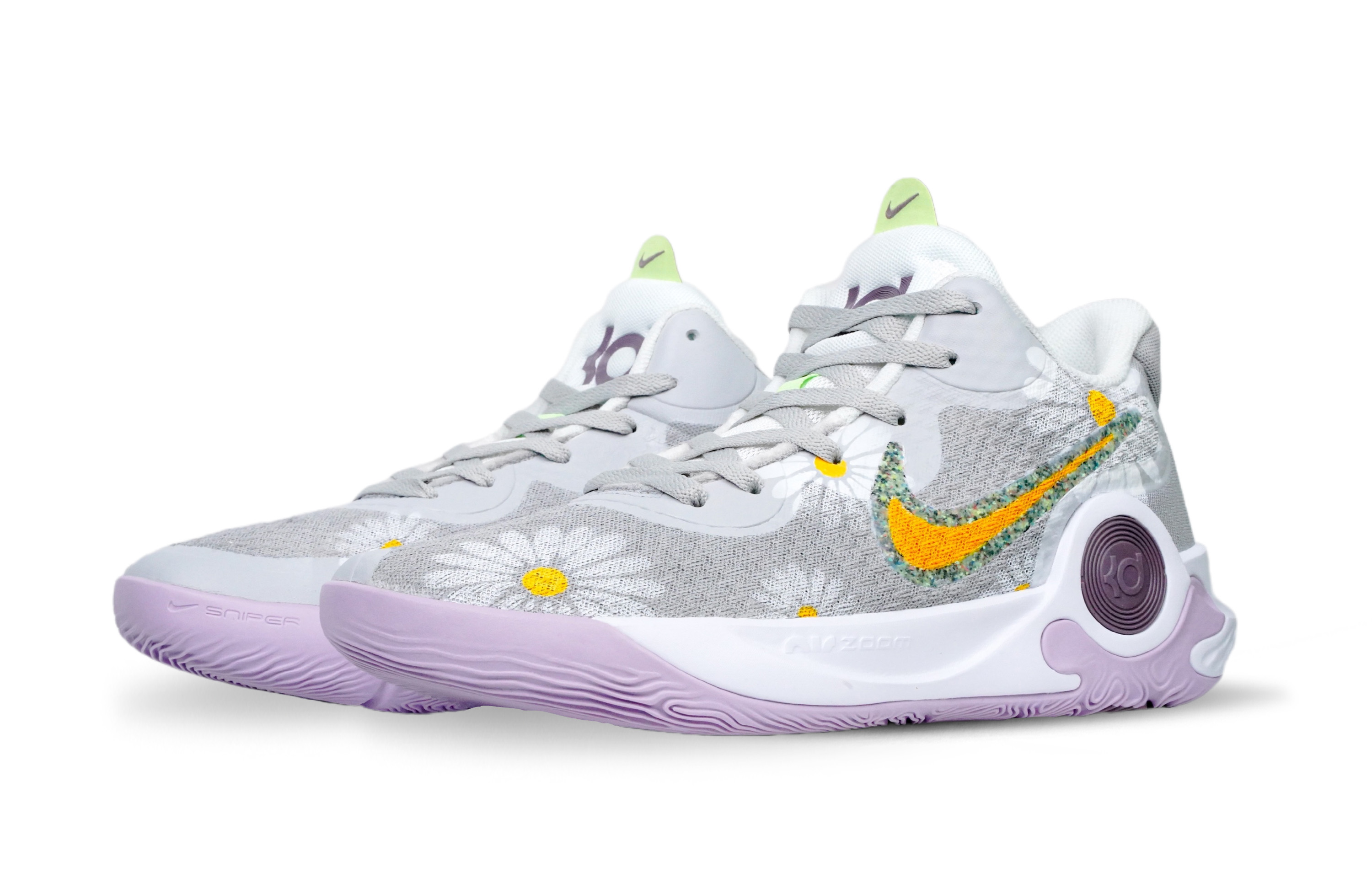 Lookbook [Chaussures Personnalisées] Nike KD Trey 5 IX EP ''Petite Marguerite Florale'' DJ6922-100-471216