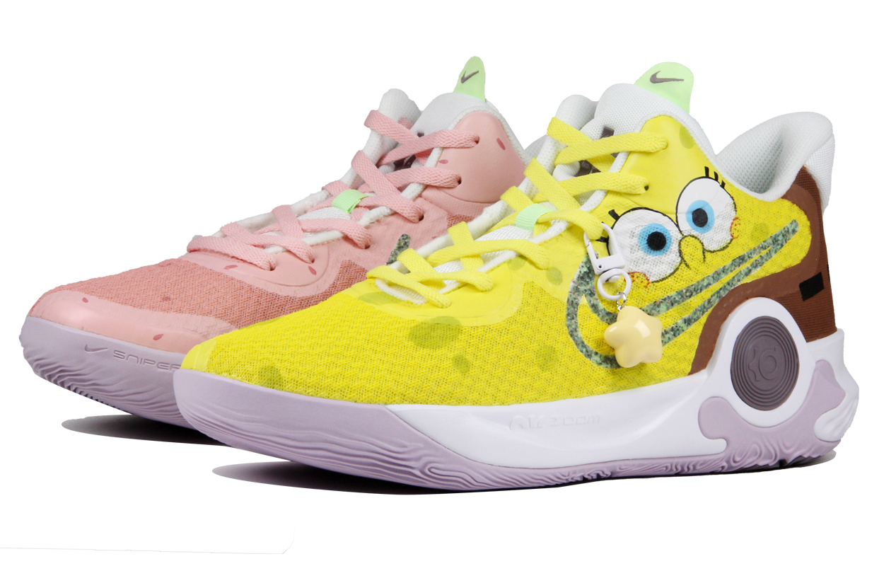 [Custom Shoes] Nike KD Trey 5 IX EP 'New Year Smiley Face Yellow Pink'