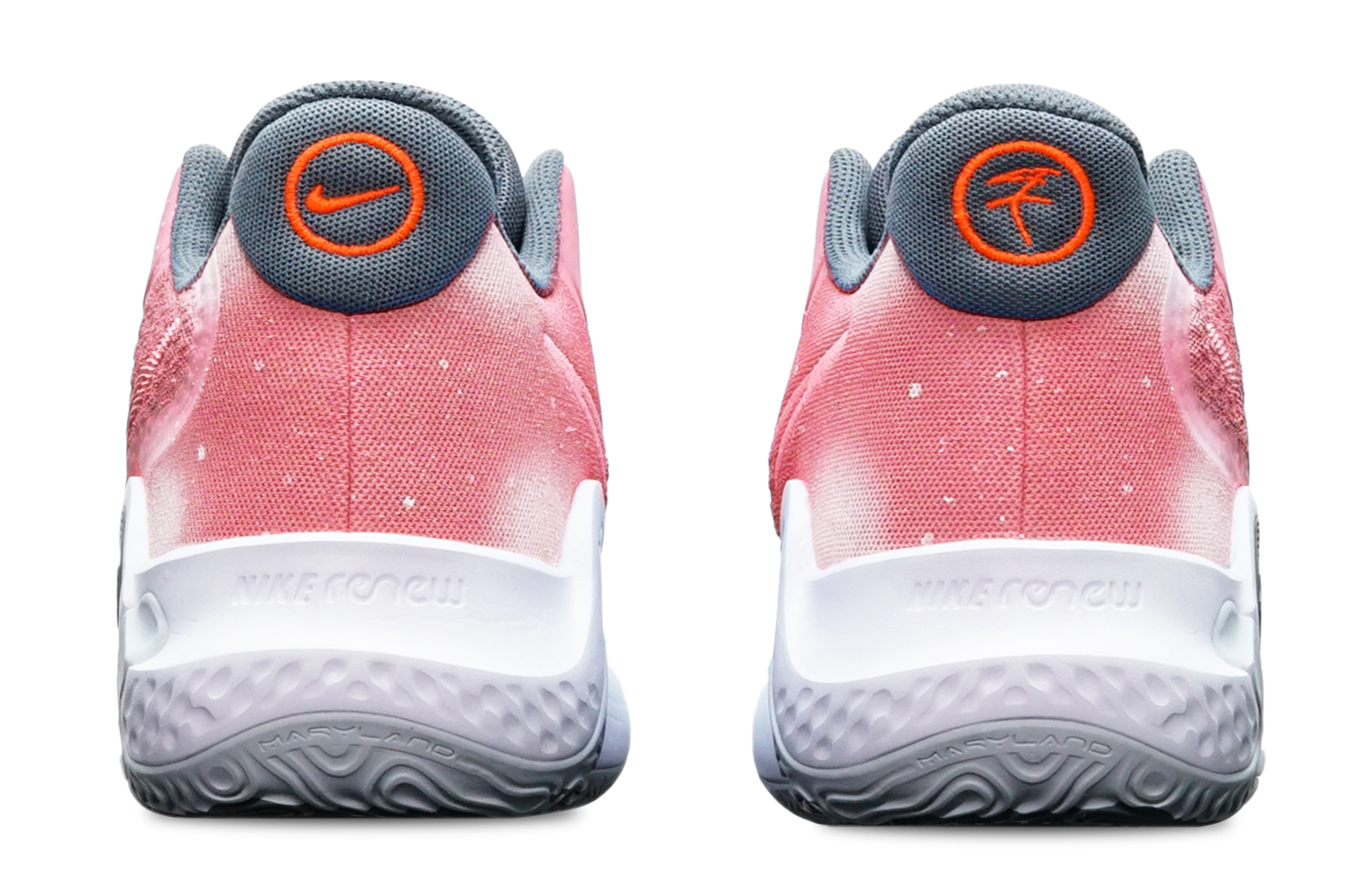 Shop [Kasut Custom] Nike KD Trey 5 IX EP 'Merah Putih Gradasi Makaron' CW3402-011(TeamT-杜兰特光点红白S-BOX)