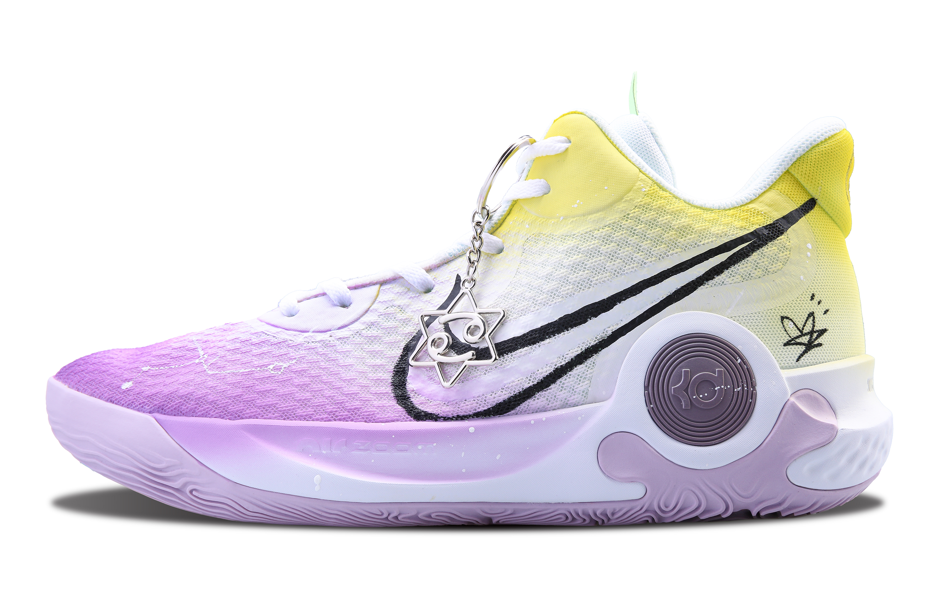 Order 【客製化球鞋】 Nike KD Trey 5 IX ep 凼 岸之未央 特殊包裝 小眾潮流 星座主題 減震防滑耐磨 中筒 籃球鞋 男女同款 黃紫
