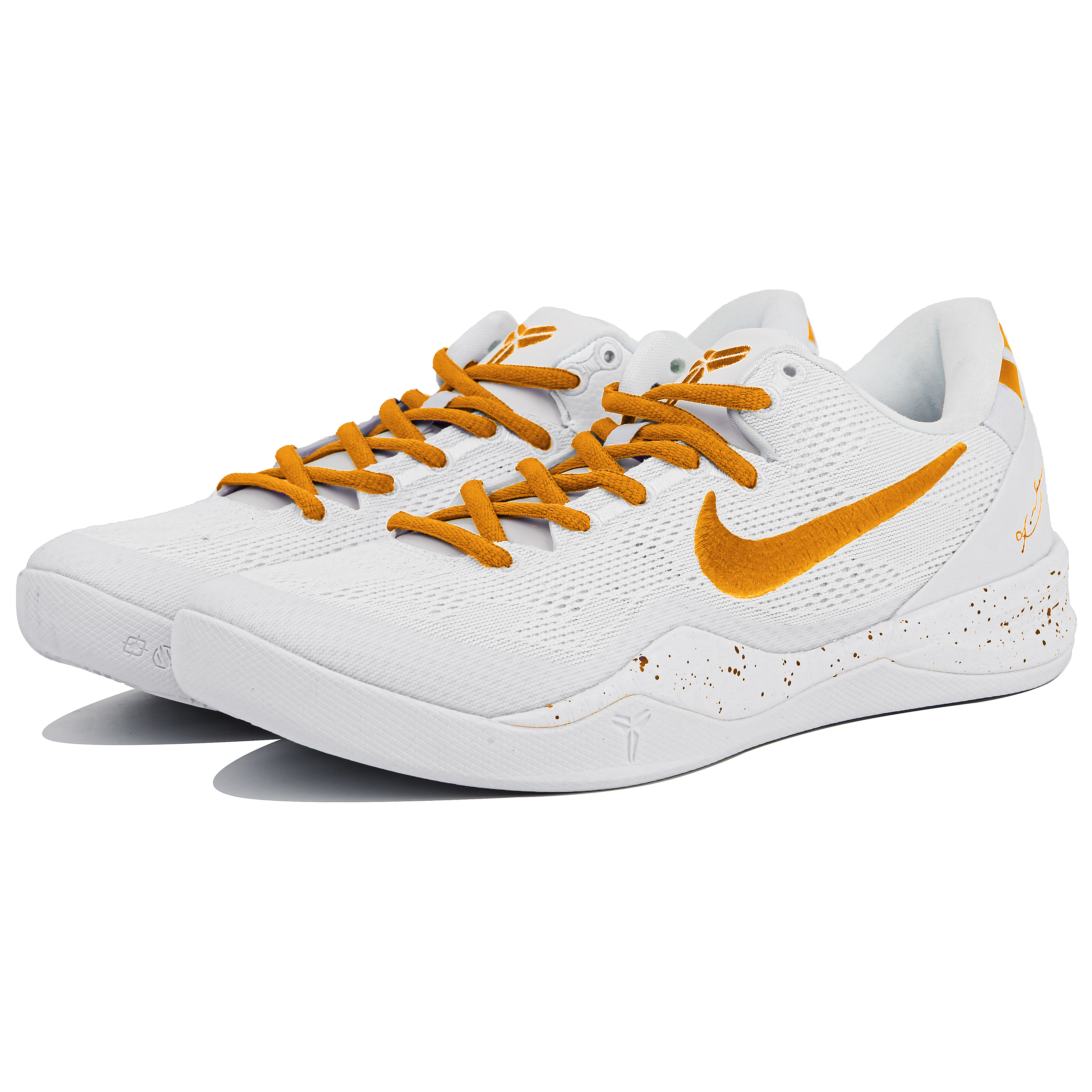 Lookbook 【定制球鞋】Nike Kobe 8 Protro “Halo” 金色閃耀 濃香秋意 小眾 低幫籃球鞋 男女同款 白黃