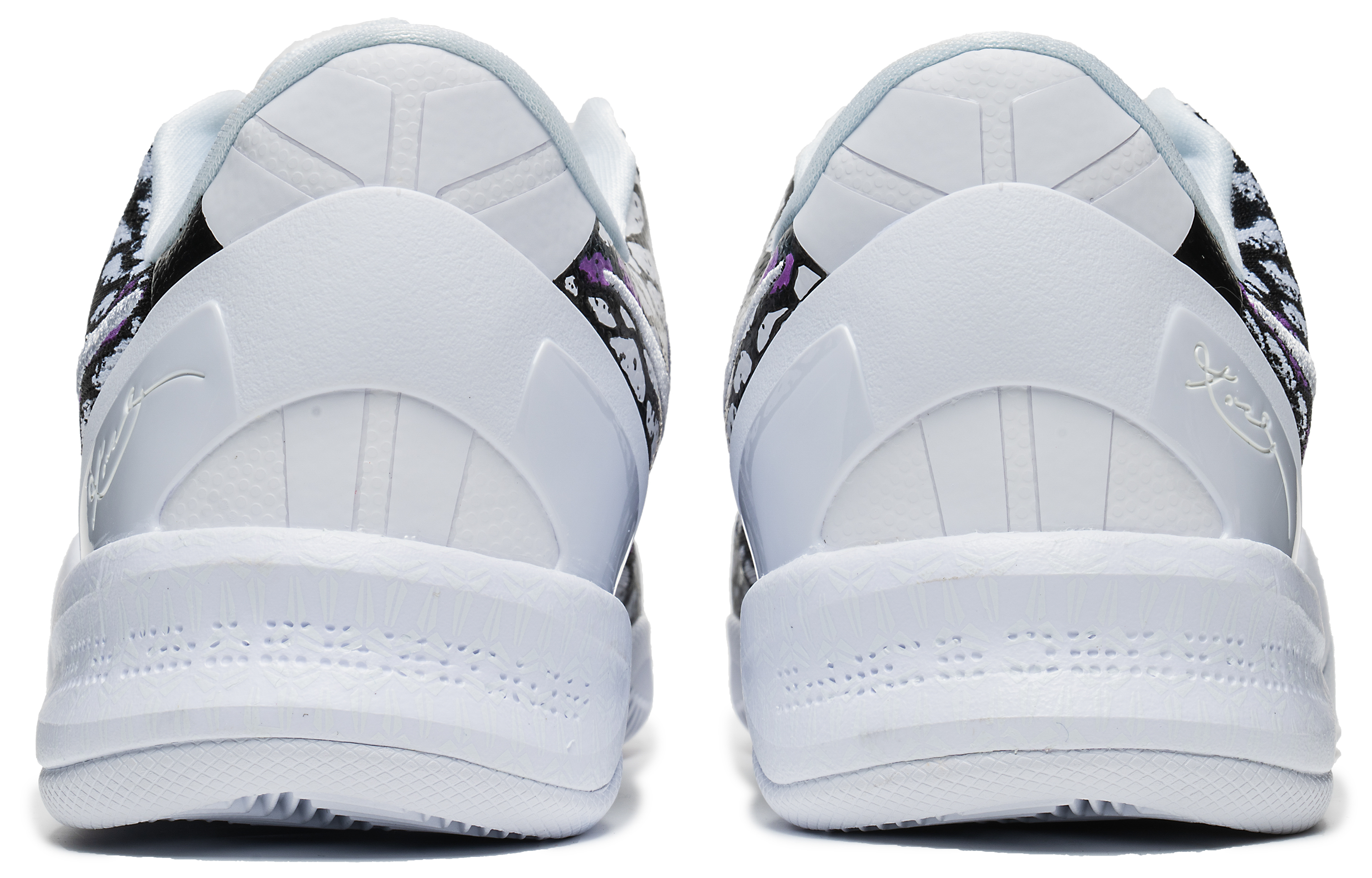 Shop [Zapatos Personalizados] Nike Kobe 8 Protro 'Halo Blanco y Negro Púrpura' FJ9364-100（TEAMB-黑紫毒液科8）