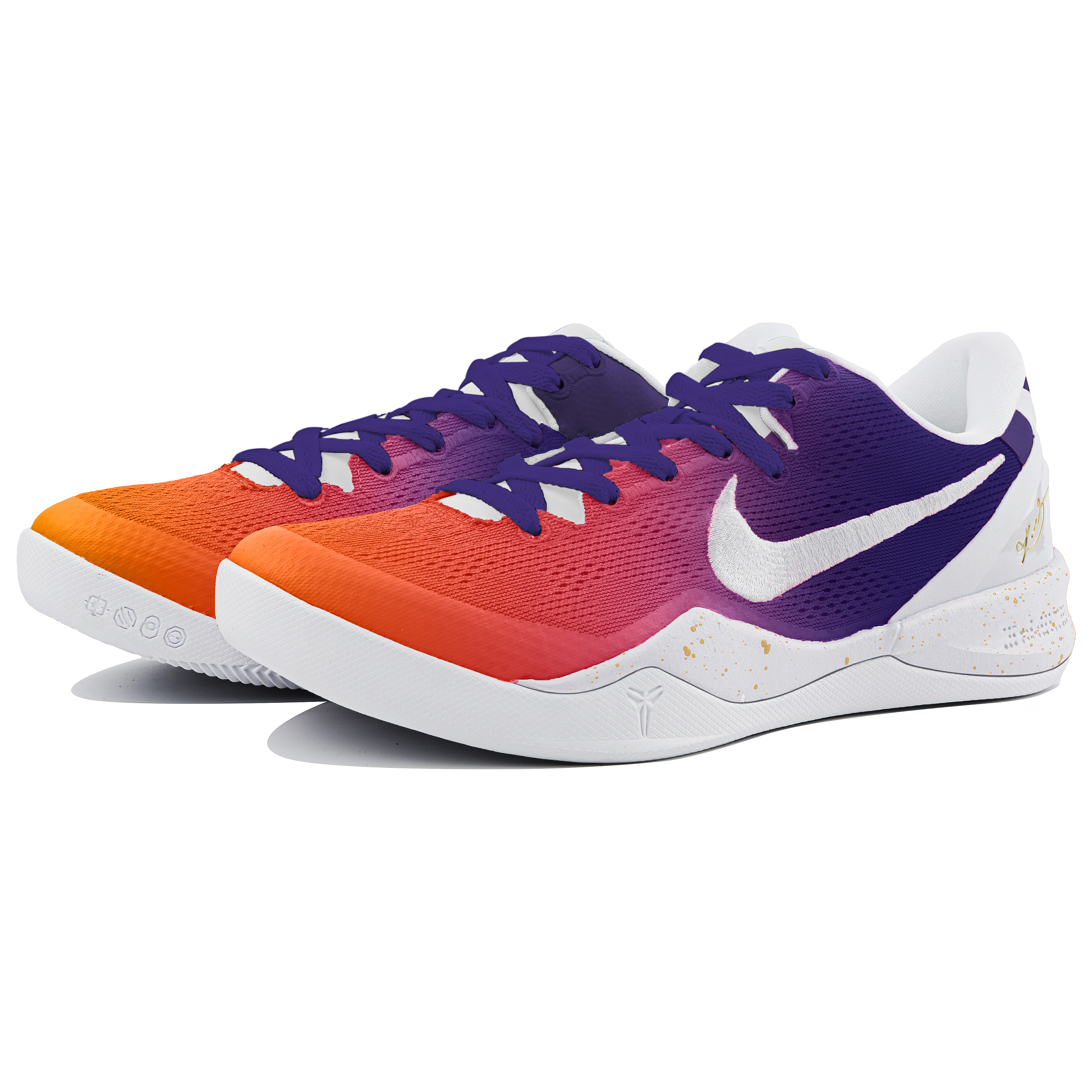 Lookbook 【客製化球鞋】Nike Kobe 8 Protro"Halo"落日銀河芭比科比8小眾防滑耐磨低筒籃球鞋男女同款紫