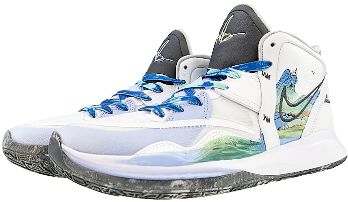 【專屬訂製球鞋】Nike Kyrie 8 Infinity 歐文8 球場精靈 華山藍天 手繪 籃球鞋 男女款 藍白 Lookbook 【專屬訂製球鞋】Nike Kyrie 8 Infinity 歐文8 球場精靈 華山藍天 手繪 籃球鞋 男女款 藍白