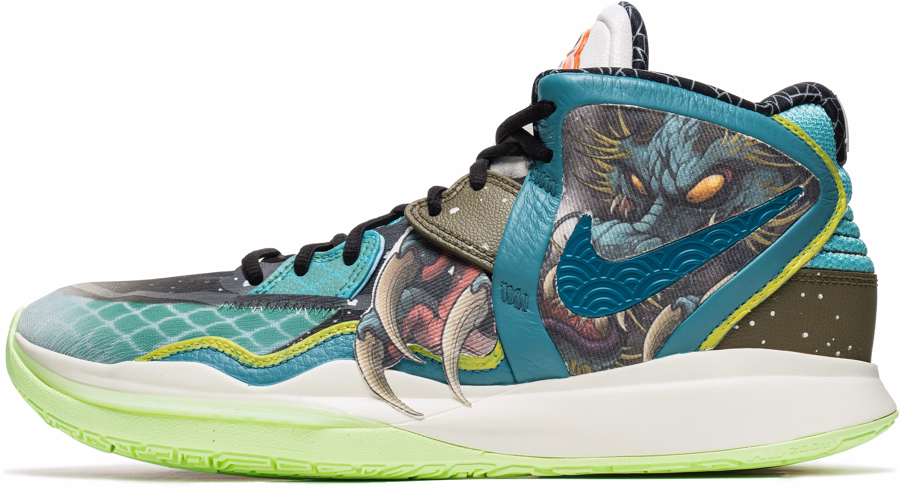 custom-shoes-nike-kyrie-8-dragon-boat-brown-green