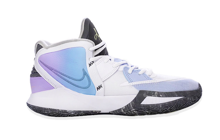 Order [Sepatu Kustom] Nike Kyrie 8 'Gradient Grafiti Putih Biru Ungu' DD0334-102(TeamF-涂鸦白蓝紫)