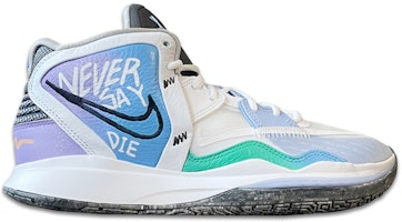 カスタム Kyrie 8 グラデーション白青紫 DD0334-102(TeamF-涂鸦白蓝紫) Lookbook カスタム Kyrie 8 グラデーション白青紫 DD0334-102(TeamF-涂鸦白蓝紫)