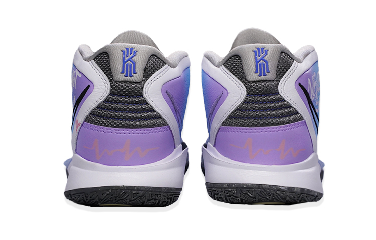 Details for [Sepatu Kustom] Nike Kyrie 8 'Gradient Grafiti Putih Biru Ungu' DD0334-102(TeamF-涂鸦白蓝紫)