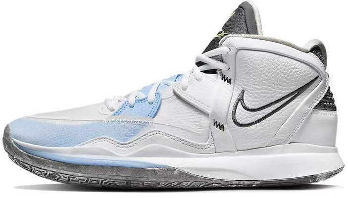 【客製球鞋】Nike Kyrie 8 歐文8 像素愛心 積木愛心 支撐耐磨 中筒 實戰籃球鞋 GS 白冰藍 Details for 【客製球鞋】Nike Kyrie 8 歐文8 像素愛心 積木愛心 支撐耐磨 中筒 實戰籃球鞋 GS 白冰藍