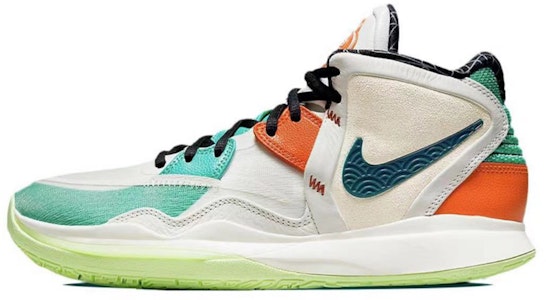【定製球鞋】 Nike Kyrie 8 野鶴製造 瑞雪龍舟 國風 手繪 做舊 復古穿搭 中筒 籃球鞋 男女同款 白綠 Details for 【定製球鞋】 Nike Kyrie 8 野鶴製造 瑞雪龍舟 國風 手繪 做舊 復古穿搭 中筒 籃球鞋 男女同款 白綠